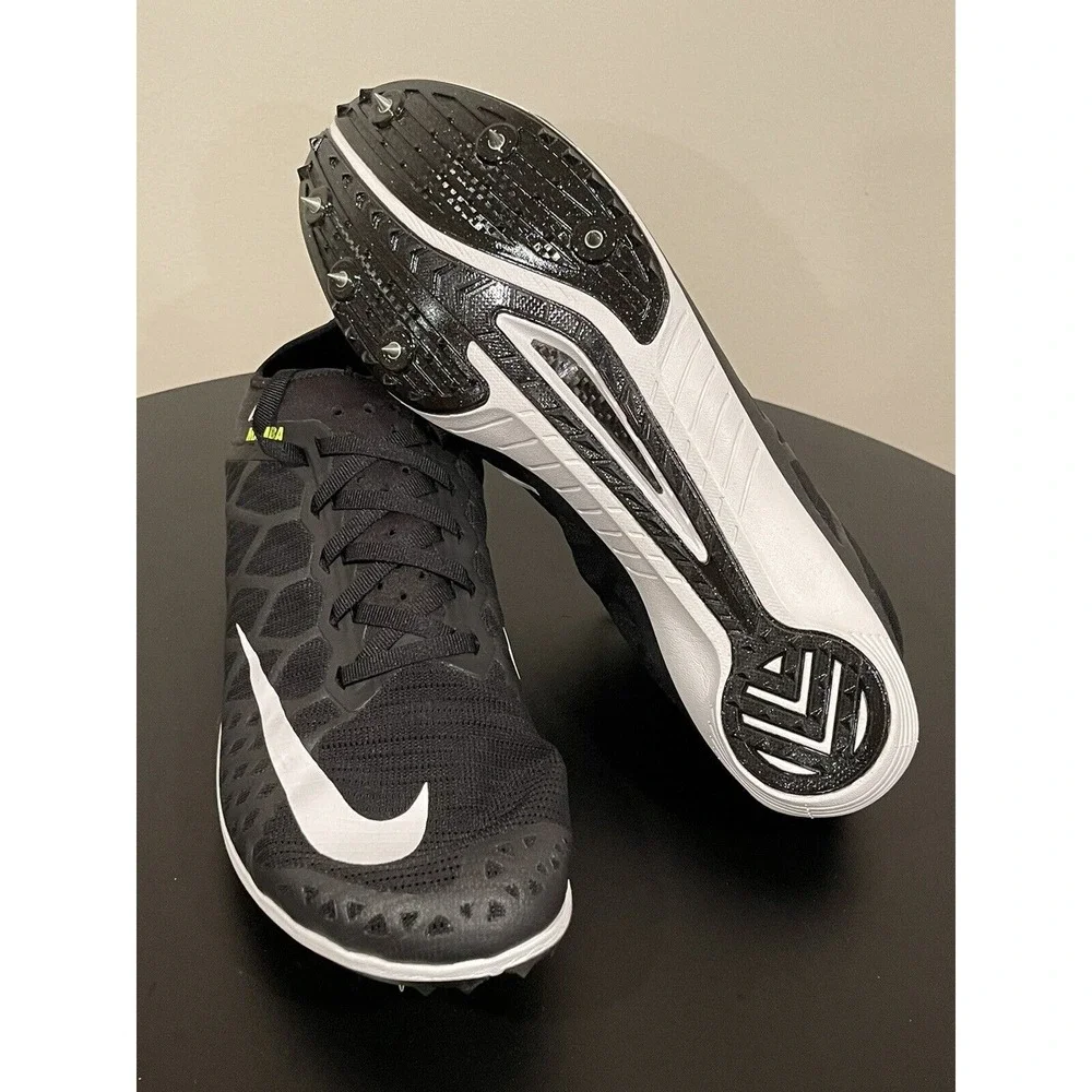 Nike Zoom Mamba 3 Track Spikes Mens Size 13 Shoes Black Volt 706617-017 w/ Bag‎